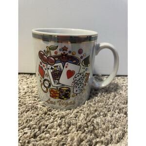 Vintage Las Vegas Mug Souvenir Casino Themed Travel